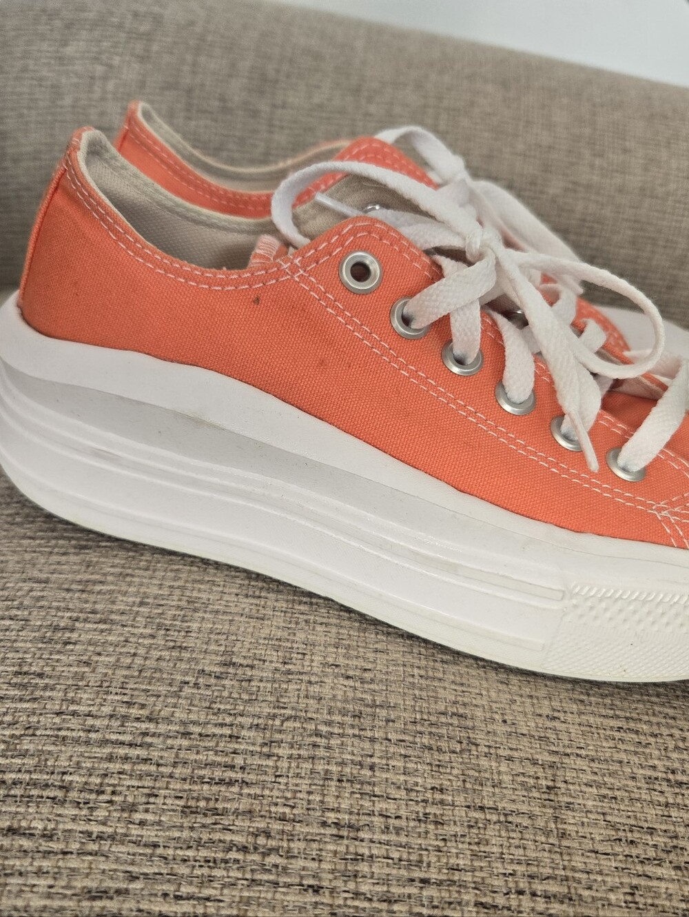 Converse Chuck Taylor All Star Move Platform Orange Sneakers - Picture 5 of 7